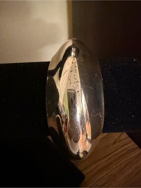 Silver Oval Statement Bracelet